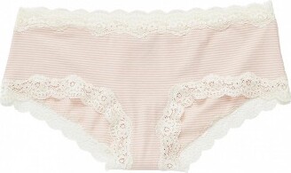 A Pea in the Pod Lace Girl Short Maternity Panties-Rugby Tan-XS |