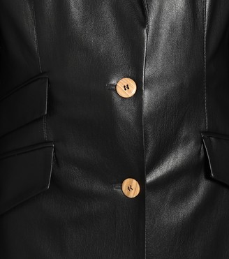 Nanushka Cancun faux-leather blazer
