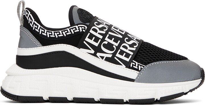 Versace Kids Black Trigreca Sneakers