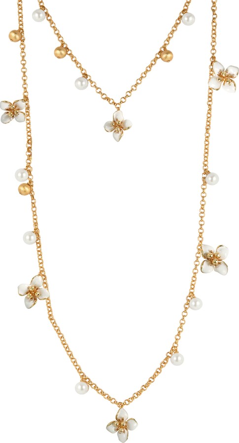 Retro Chic Iris Blossom Necklace