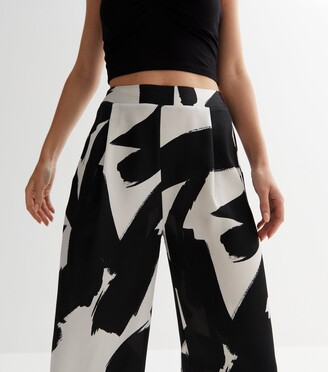 New Look Black Wide Leg Trousers - ShopStyle