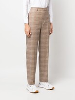 Thumbnail for your product : Polo Ralph Lauren Plaid-Check Wool-Linen Straight-Leg Trousers