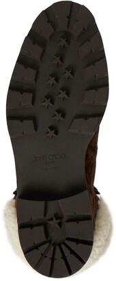 Jimmy Choo 30mm Eshe Suede & Shearling Boots