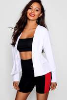 Thumbnail for your product : boohoo Petite Collarless Blazer
