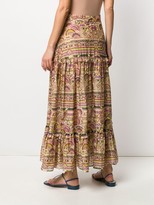 Thumbnail for your product : CHUFY Pleated Patterned Maxi Skirt