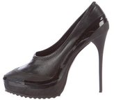 Thumbnail for your product : Burberry Leather Platform Booties