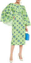 Thumbnail for your product : Emilia Wickstead Ivey Fil Coupé Floral-print Cotton-blend Midi Dress