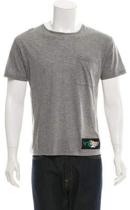 Valentino Embroidered Short Sleeve T-Shirt w/ Tags grey Embroidered Short Sleeve T-Shirt w/ Tags
