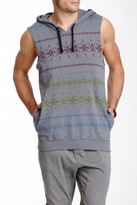 Thumbnail for your product : Black Hearts Brigade Athletic Printed Sleeveless Hoodie
