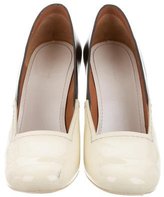 Thumbnail for your product : Celine Patent Leather Round-Toe Pumps