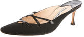 Thumbnail for your product : Manolo Blahnik Canvas Mules