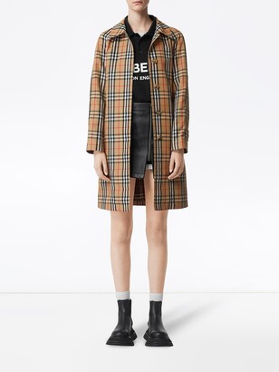 Burberry Vintage Check belted trench coat