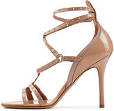 Thumbnail for your product : Valentino Love Latch Patent Leather Sandals