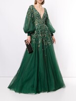 Thumbnail for your product : Saiid Kobeisy Long-Sleeve Flared Dress