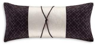 Natori Wisteria Oblong Stitched Decorative Pillow, 10" x 22"