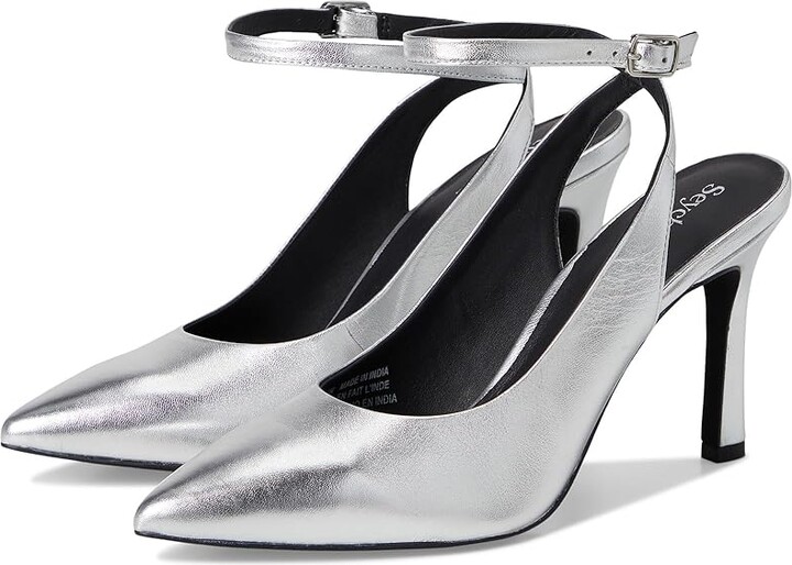 Seychelles Girl Boss High Heels Silver : 6.5 M, Leather