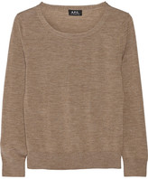 Thumbnail for your product : A.P.C. Atelier de Production et de Création Mélange fine-knit wool sweater