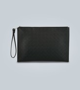 Thumbnail for your product : Bottega Veneta Intarsio leather travel pouch