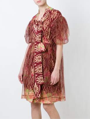 Simone Rocha floral print tulle dress