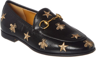 Gucci Jordaan Leather Loafer | Shop the world's largest collection 