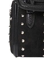 Thumbnail for your product : Alexander McQueen Mini Heroine Studded Suede Shoulder Bag