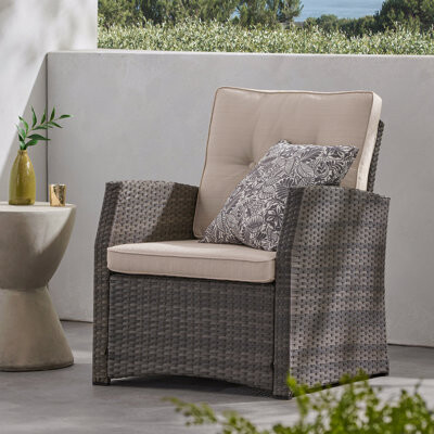 Dakota Fields Outdoor Patio Single Sofa, Marta