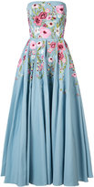 Marchesa Notte floral embroidered dre 