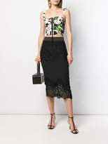 Thumbnail for your product : Dolce & Gabbana floral print lace-up bustier top