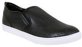 Thumbnail for your product : Yours Clothing BadRhino Plus Size Mens Mock Croc Slip On Plimsolls Elasticated Panel Black