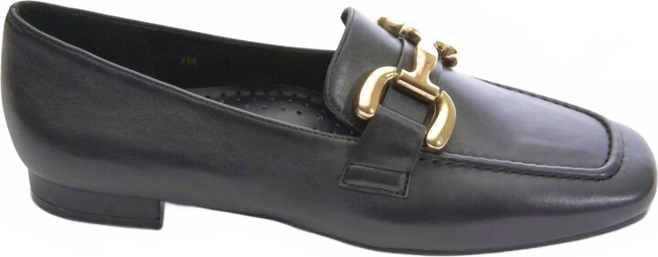VANELi Women's Simply Slip On Loafers In Black Leather