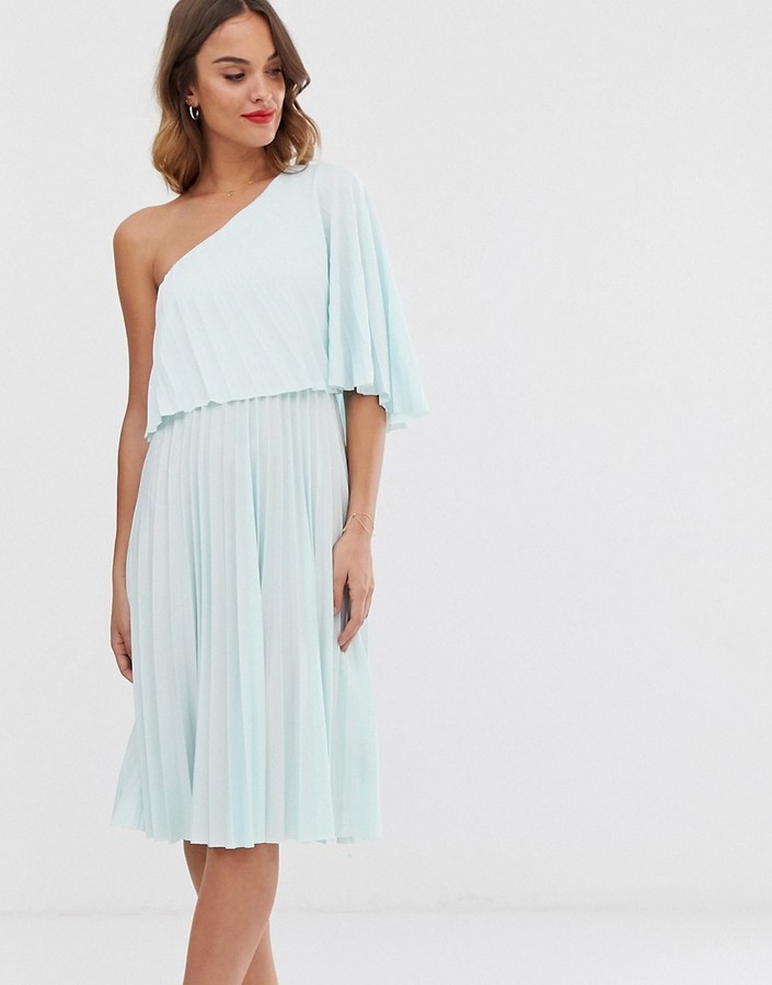 pleated crop top midi dress