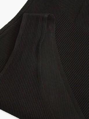 GAUGE81 Arona Ribbed Stretch-knit Bodysuit - Black