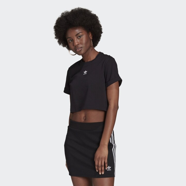 adidas Adicolor Essentials Cropped Tee - ShopStyle Tops