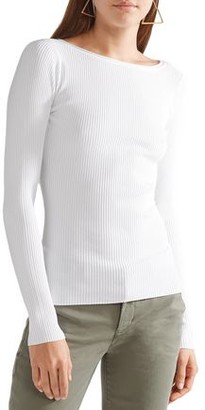 Vince Ribbed Stretch-knit Top