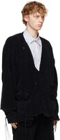 Thumbnail for your product : Doublet Navy Flower Corsage Cardigan