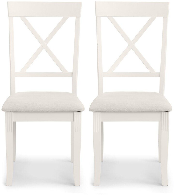 Julian Bowen Pair of Davenport Solid Wood Dining Chairs ShopStyle