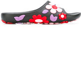 Thumbnail for your product : Prada flower applique flip flops