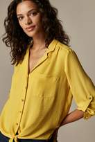Thumbnail for your product : Wallis PETITE Ochre Tie Front Shirt