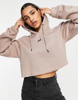 Thumbnail for your product : Criminal Damage cropped hoodie in mushroom