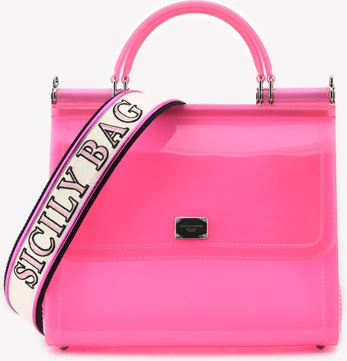 Dolce & Gabbana Pink Leather Regular Miss Sicily Top Handle Bag
