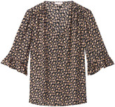 Thumbnail for your product : Rebecca Taylor Louisa Floral V-Neck Top
