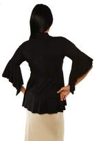 Thumbnail for your product : 24/7 Comfort Apparel Bell-Sleeve Front-Tie Shrug