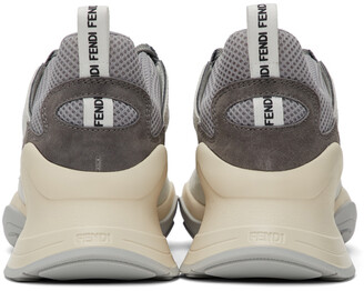 Fendi Grey FFluid Low-Top Sneakers