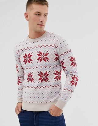 Le Breve Holidays snowflake sweater