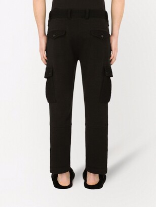 Dolce & Gabbana Mid-Rise Wool Cargo Trousers