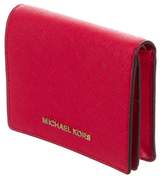 Thumbnail for your product : Michael Kors Leather Compact Wallet