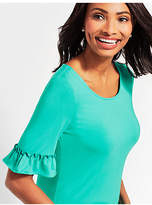 Thumbnail for your product : Talbots Flounce-Sleeve Top