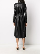 Thumbnail for your product : HUGO BOSS Faux Leather Shirt Dress