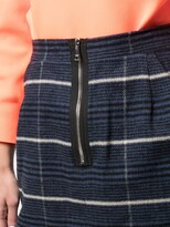 Thumbnail for your product : Natasha Zinko Checked Zip Mini Skirt