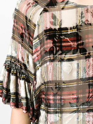 Preen by Thornton Bregazzi Vivienne tartan blouse